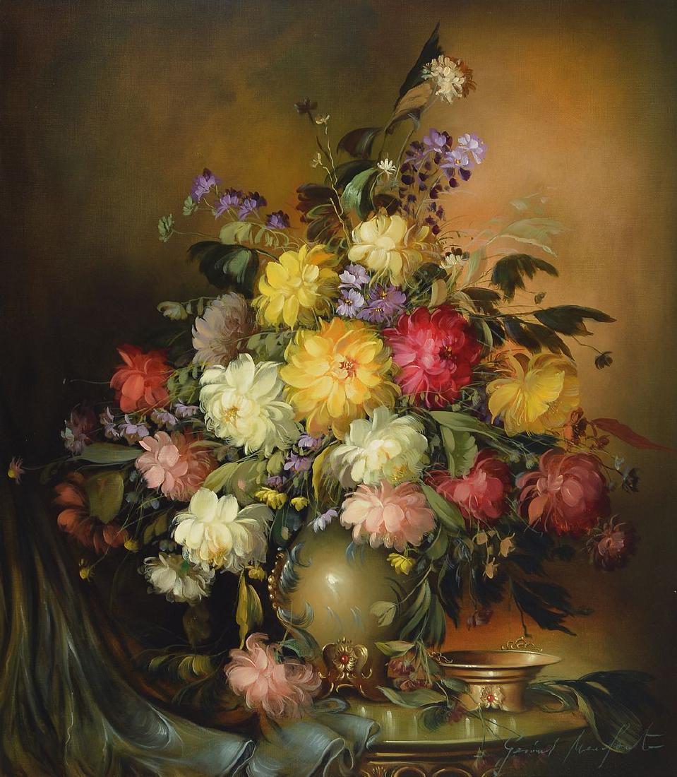 Gerhard Merfort, Still life with flowers, finecolor (1 of 3)