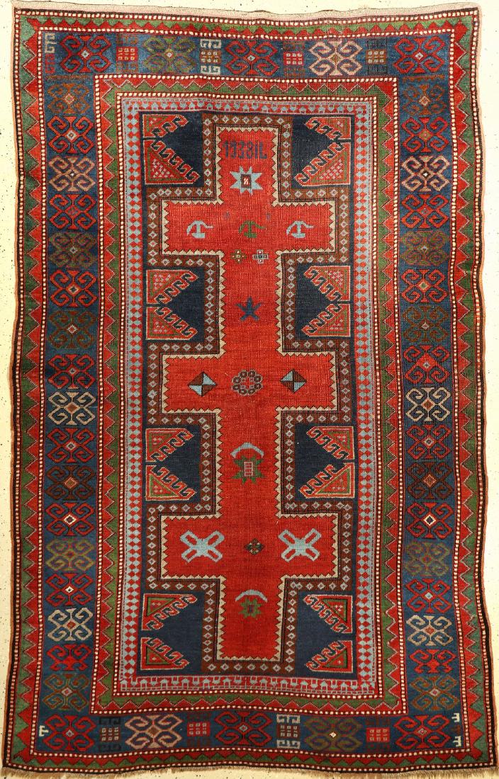 Armenian Kazak Rug, Caucasus, dated 1938., wool on (1 of 1)