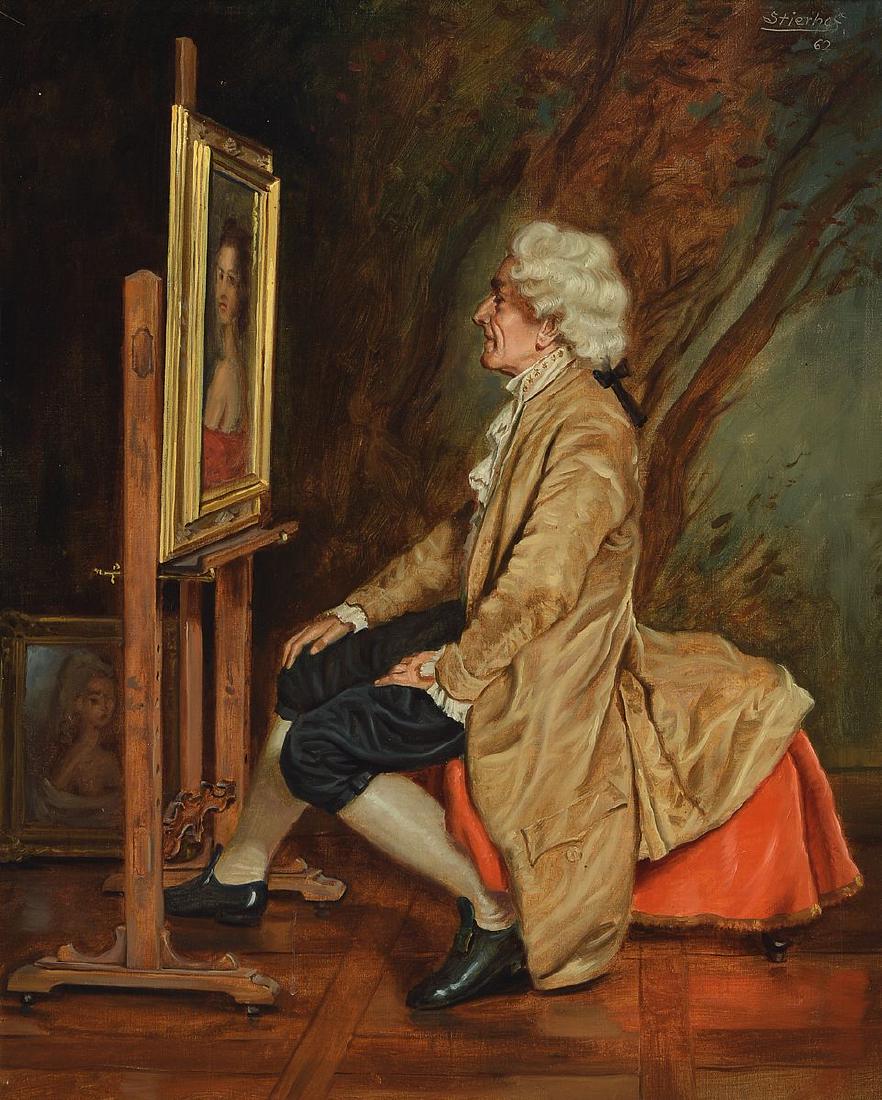 Ernst Stierhof, born 1918 Munich, genre painter (1 of 3)