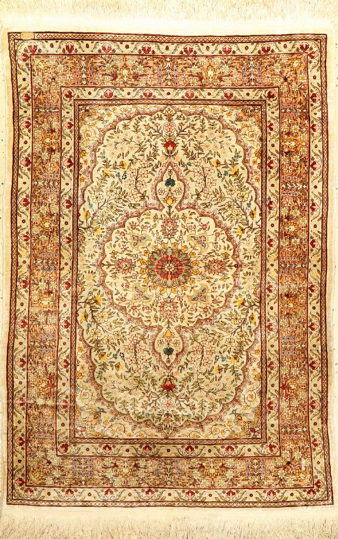 Fine Silk Hereke Rug (Signed), (1 of 1)