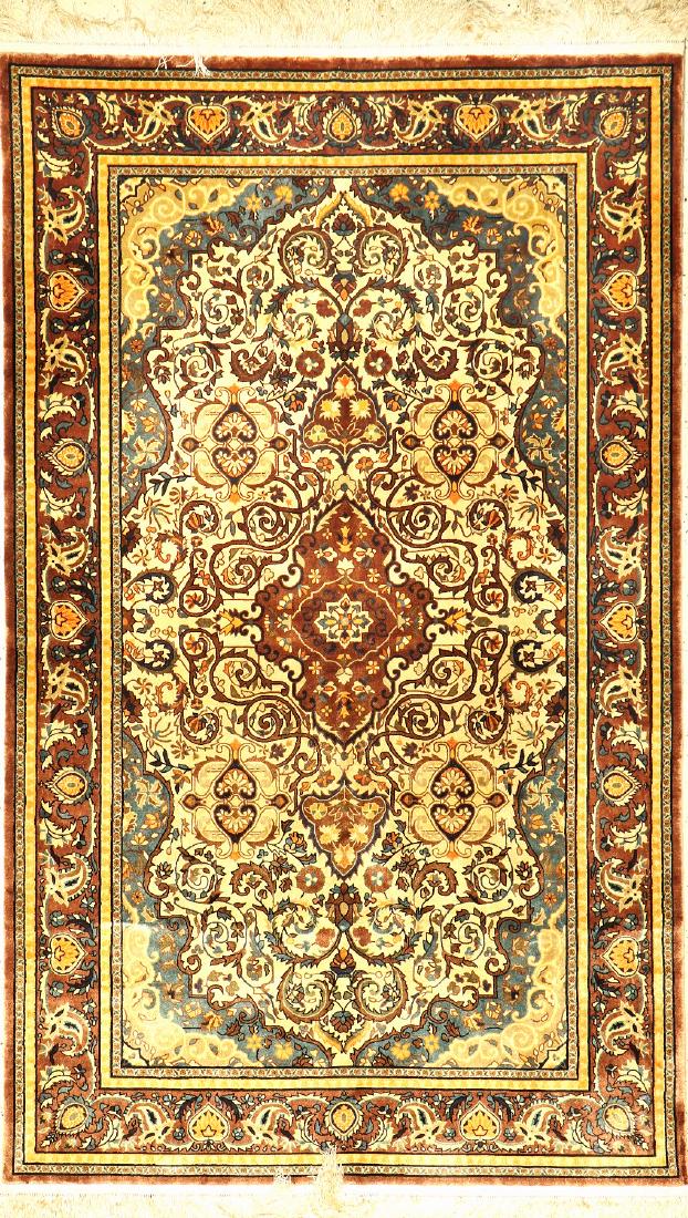 Silk China-Esfahan rug fine, China, very fine,approx. (1 of 1)