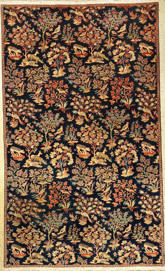 Qum rug, Persia, approx. 50 years, wool on cotton (1 of 1)
