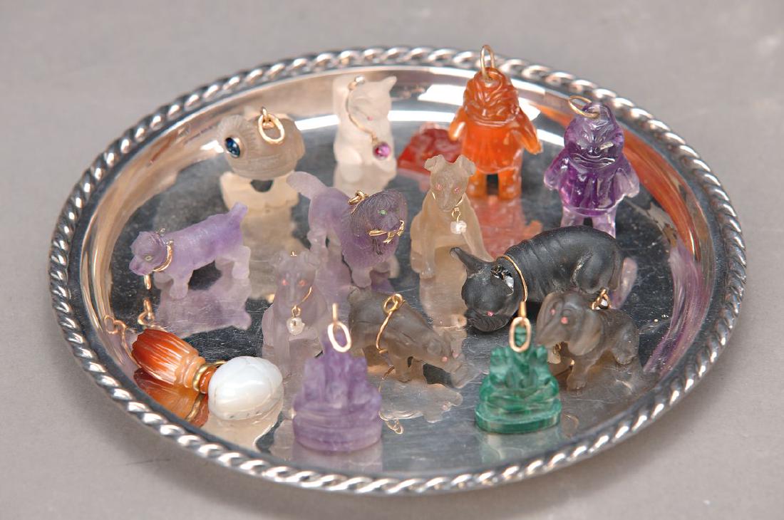 14 Glass miniatures, France, 20.Jh, glass/semi- (1 of 1)