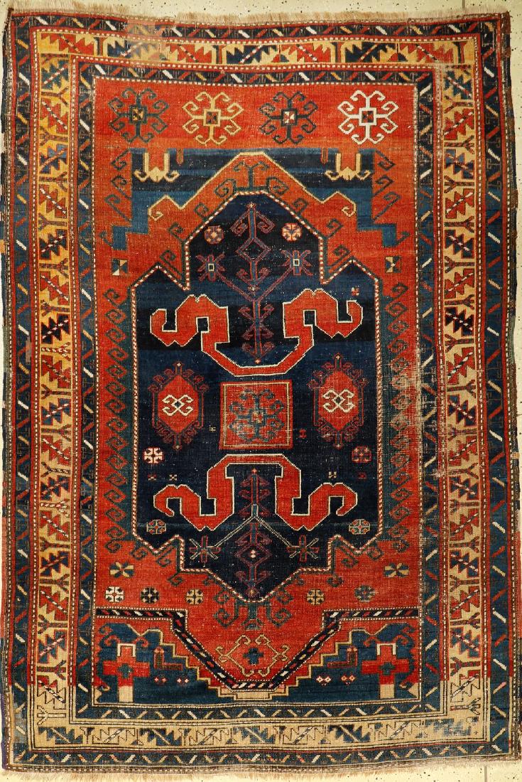 'One Medallion' Condzoresk Kazak Rug (Cloudband Kazak), (1 of 1)