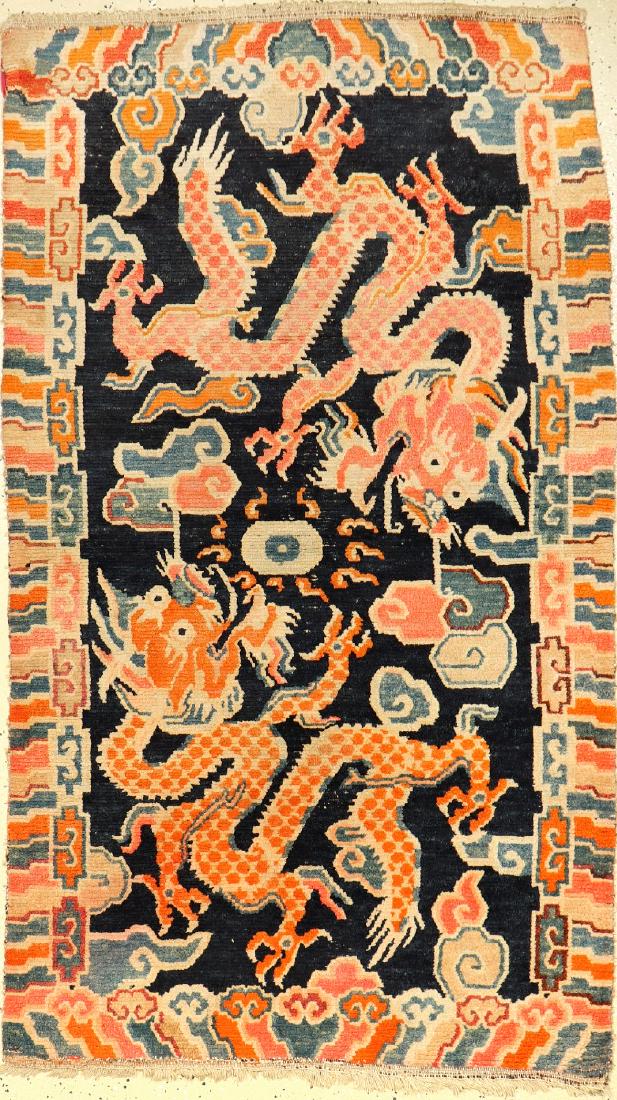 Tibetan Khaden 'Dragon' Rug, (1 of 1)