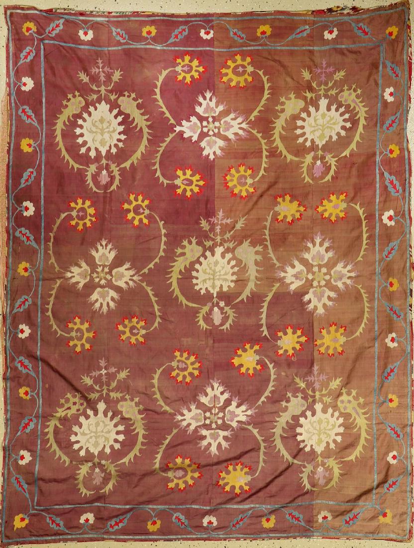 Silk Suzani 'Embroidery', (1 of 1)