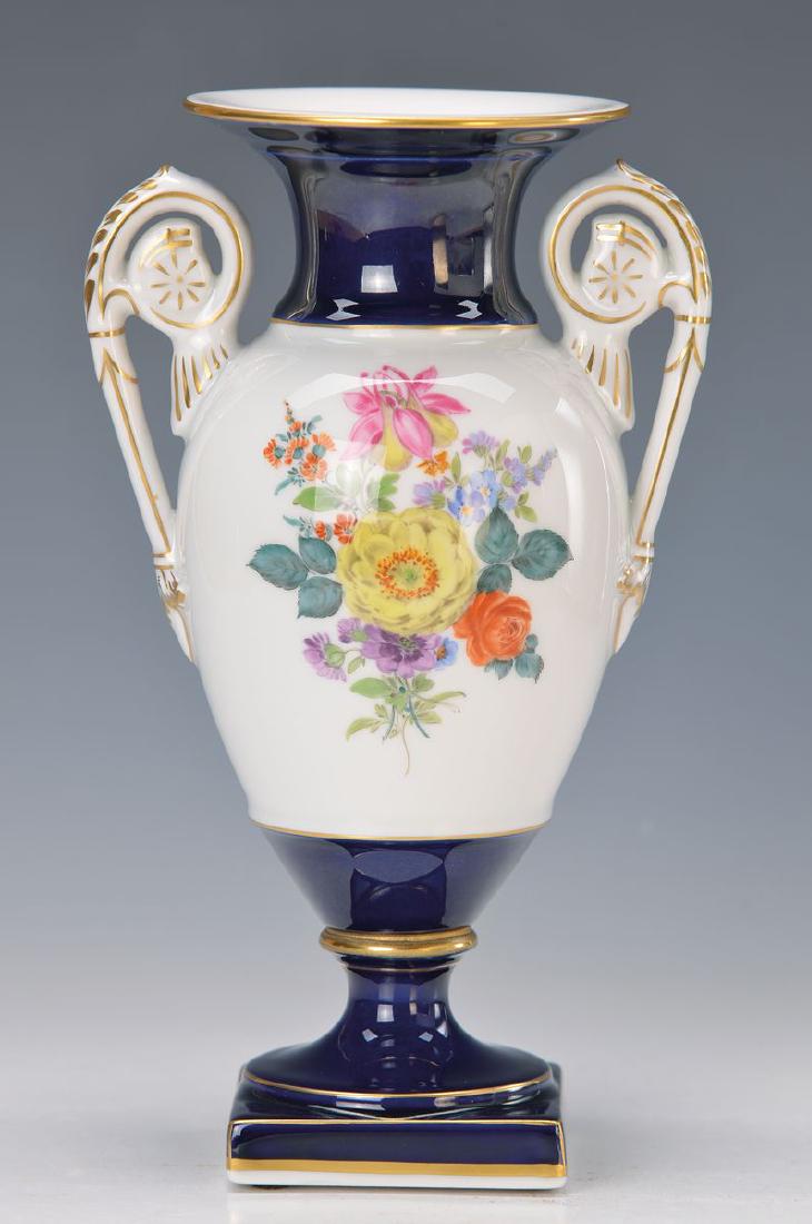 vase, Meissen, 1970s, partially cobalt blue glazed (1 of 1)