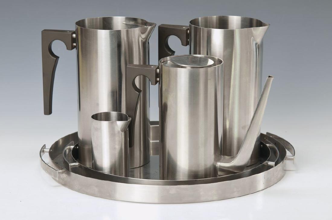 extensive steel set, Arne Jacobsen, 1902-1971, Stelton (1 of 2)
