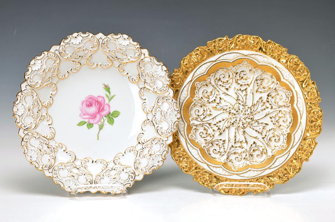 two pompous plates, Meissen, 2. H. 19 Jh. respectively (1 of 1)