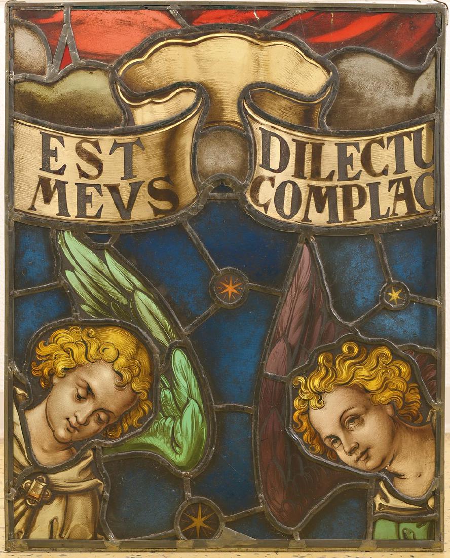 stained glass window, German, around 1880, colorful (1 of 1)