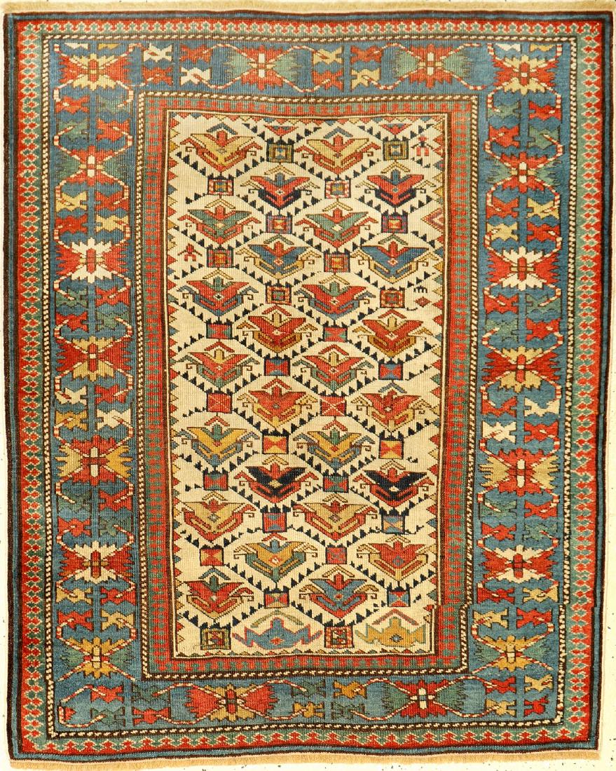 Fine White Ground Kuba Shirvan Rug, (1 of 10)