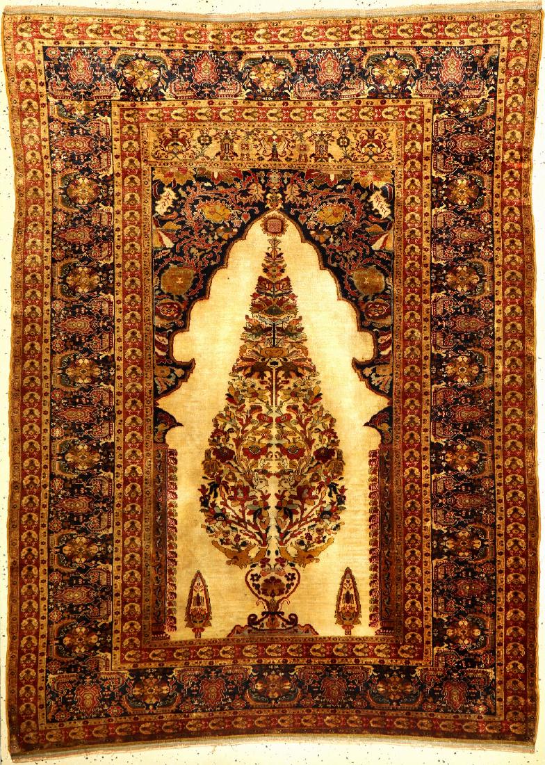 Very Fine Silk Sivas Rug (Tree Of Life), (1 of 9)