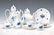 coffee- and tea set, Rosenthal, Model Romanze in blue