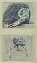 Pablo Picasso: Guernica, the sketches on paper - 3