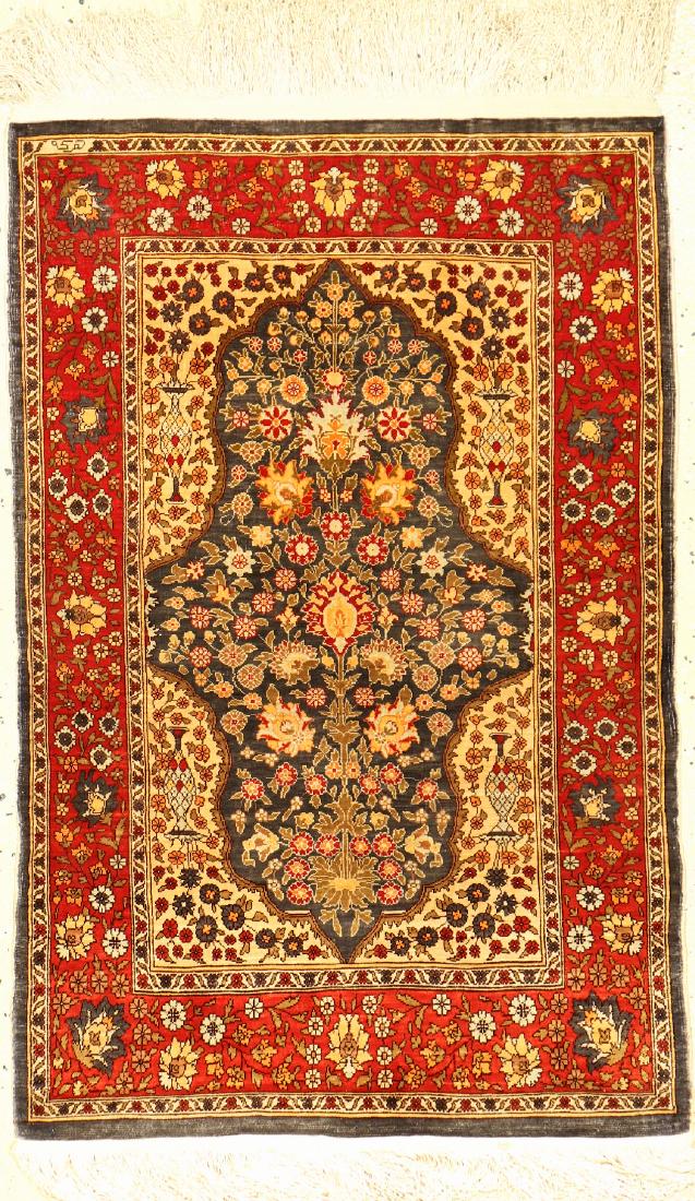Silk Hereke Rug (Signed), (1 of 1)