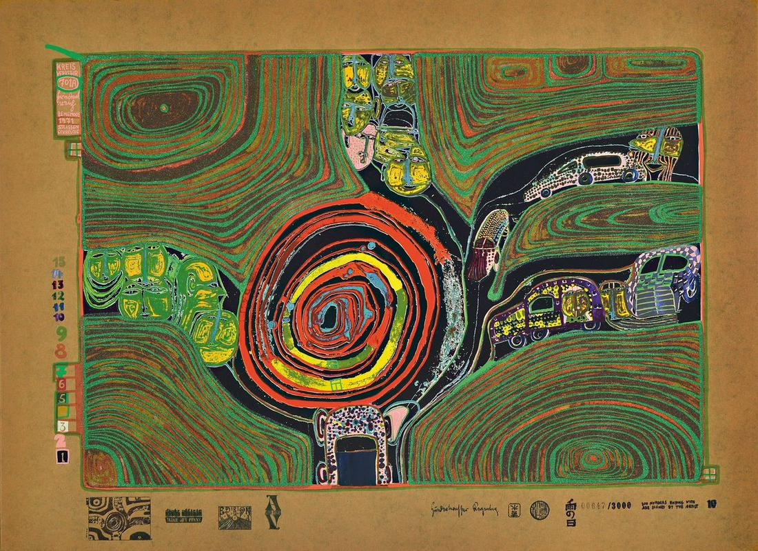 Friedensreich Hundertwasser, 1928-2000 (1 of 1)