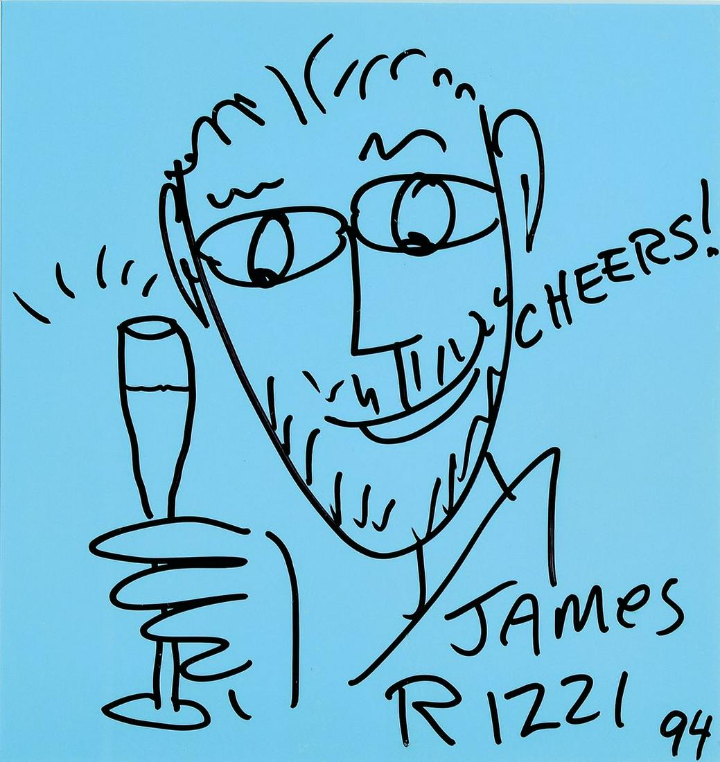 James Rizzi, 1950-2011 New York, felt pen drawing (1 of 2)