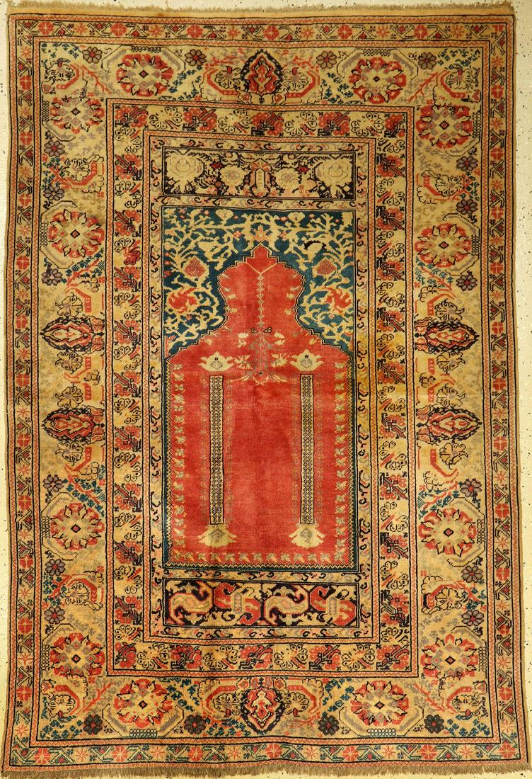 Prayer rug old, Turkey, approx. 50 years, woolon wool (1 of 1)