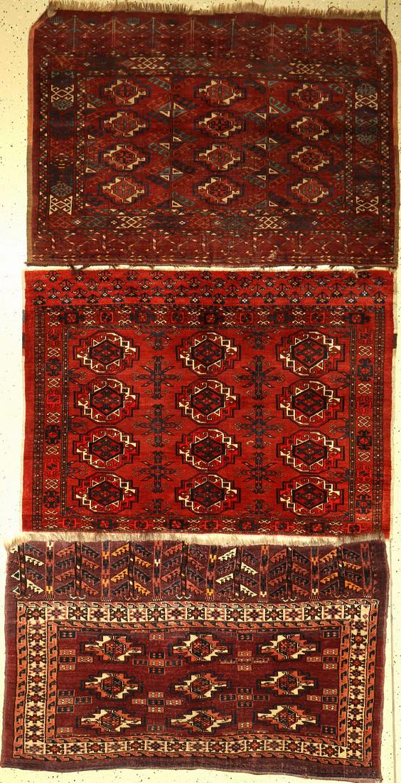 (3 lots) 3x Chuval Antique, Turkmenistan, c. 1880-1900 (1 of 1)