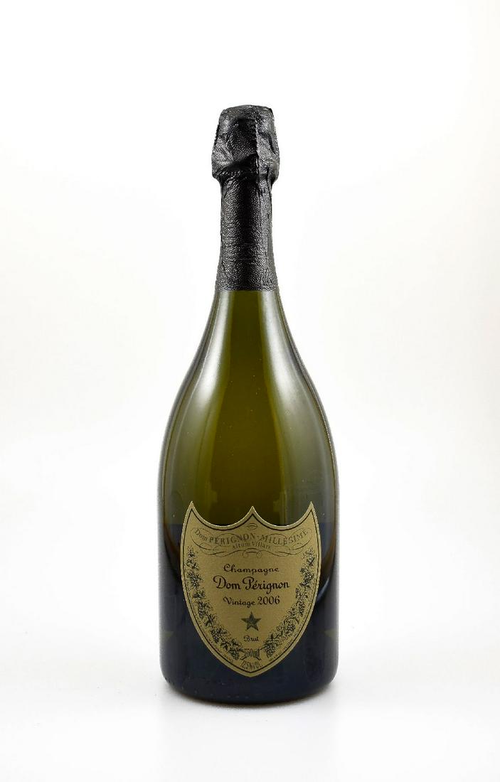 1 bottle 2006 Dom Perignon,: 1 bottle 2006 Dom Perignon, Champagne, Brut,approx 75 cl, 12,5 % Vol., distance between bottle bottom and Champagner: approx 1 cm, very good condition of the bottle, not tasted, in orig. carton, Prove