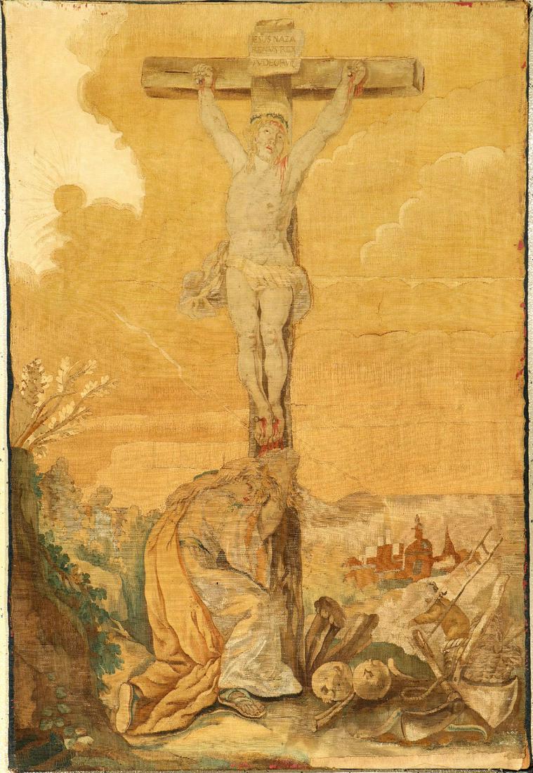 Very Fine & Unique Aubosson 'Tapestry' (Crucifixion Of (1 of 9)