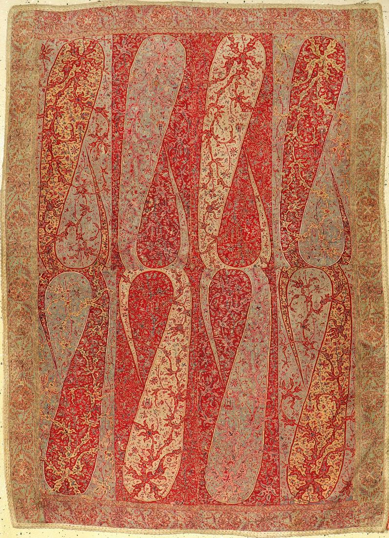 Extremely Fine 'Pashmina-Wool' Kashmir 'Shawl'(Probably (1 of 12)