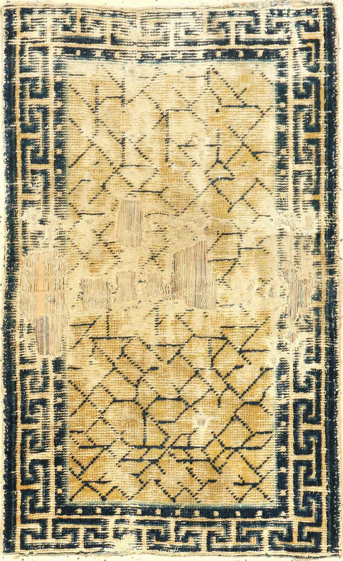 Early Ningxia Rug (Broken-Ice) 'Qing Dynasty- (1 of 7)