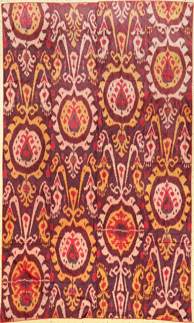 Fine Uzbek Silk 'Ikat', (1 of 10)