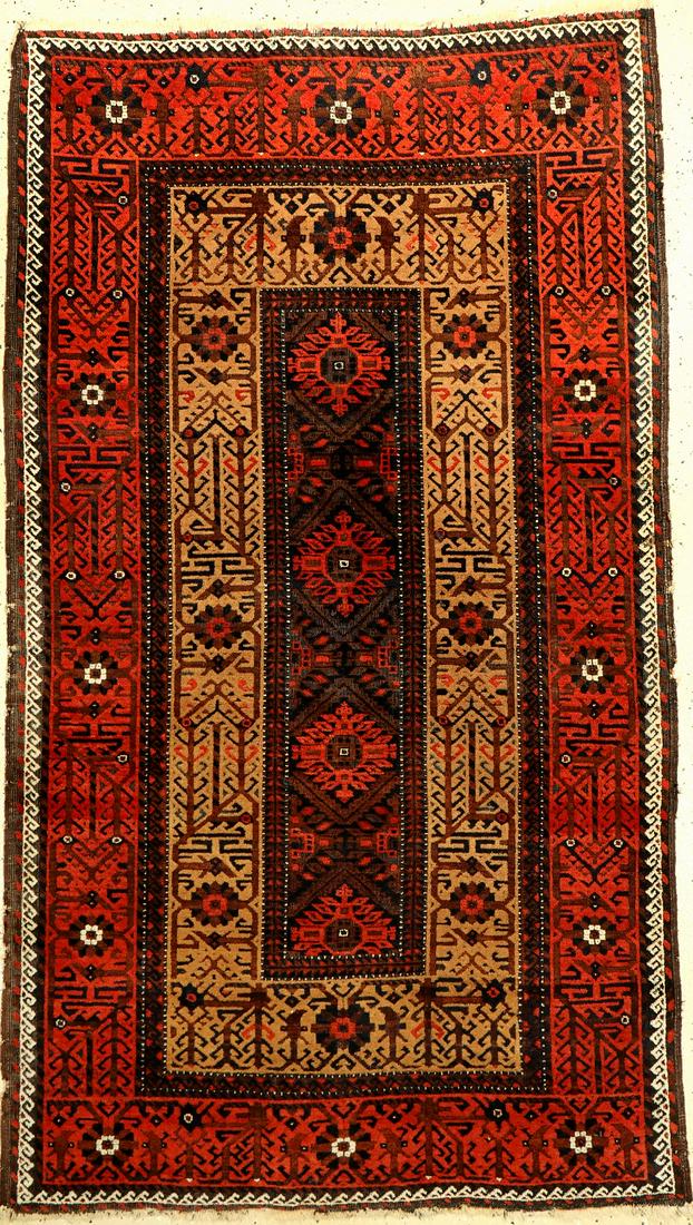 Belutsh Rug (Part Camel-Wool), (1 of 10)
