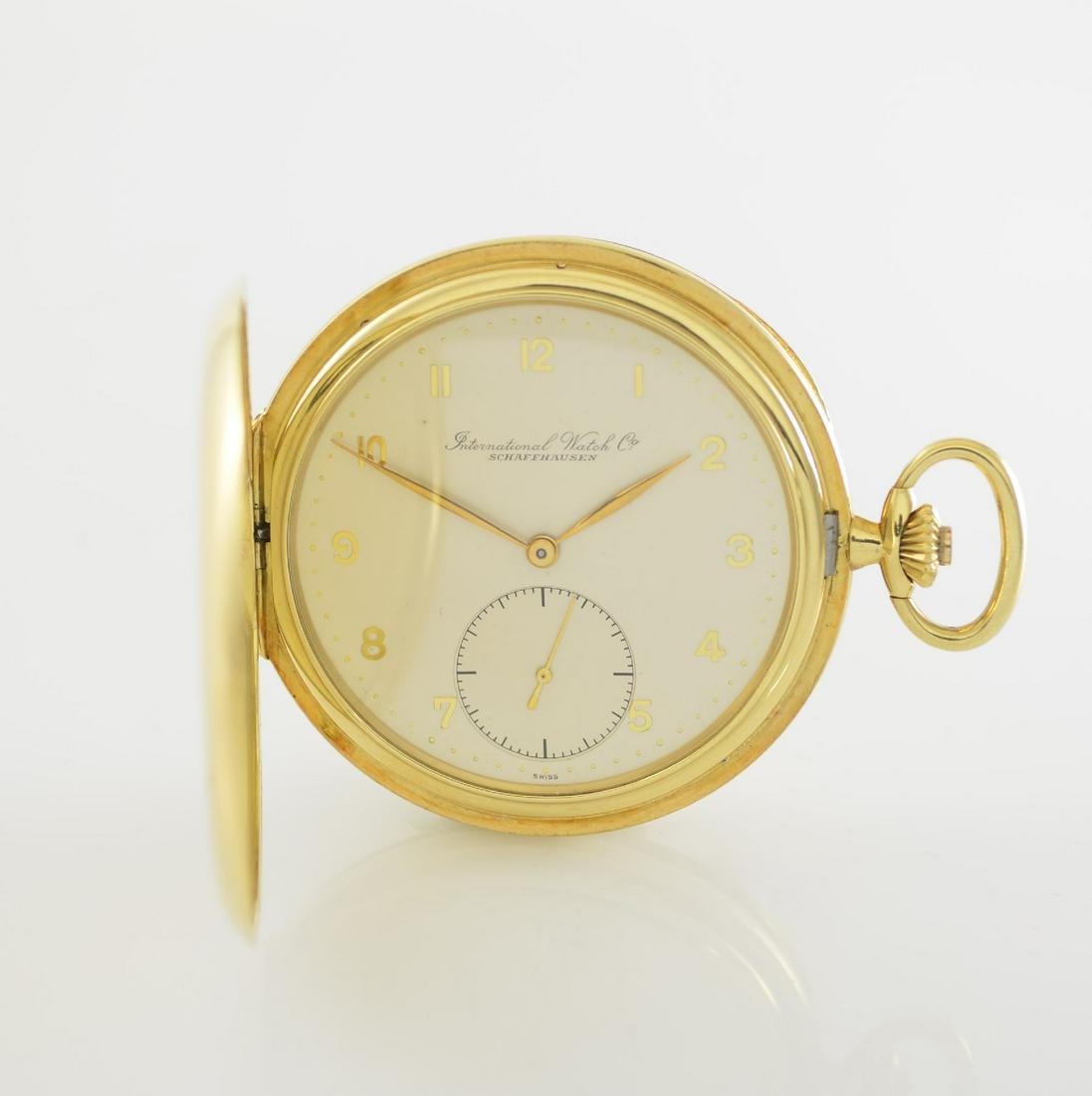 IWC 18k yellow gold hunting cased pocket watch (1 of 8)