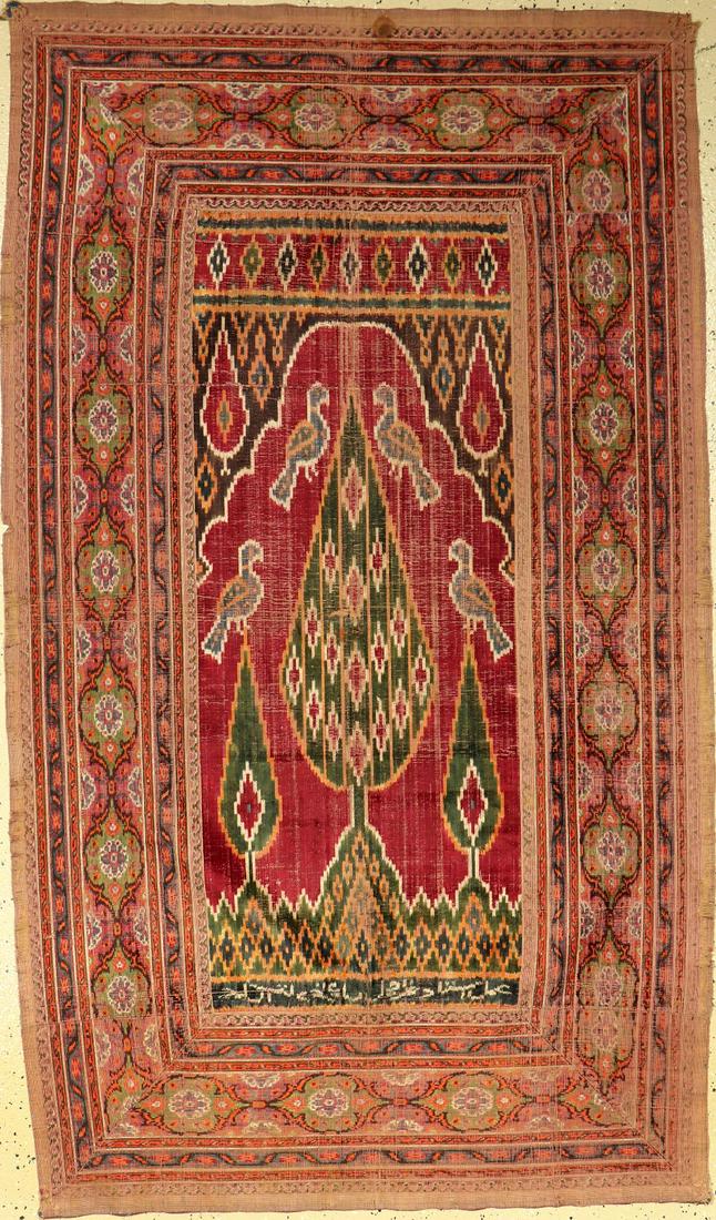 For Auction Yazd Samt Textil Antique Persia Around 1890