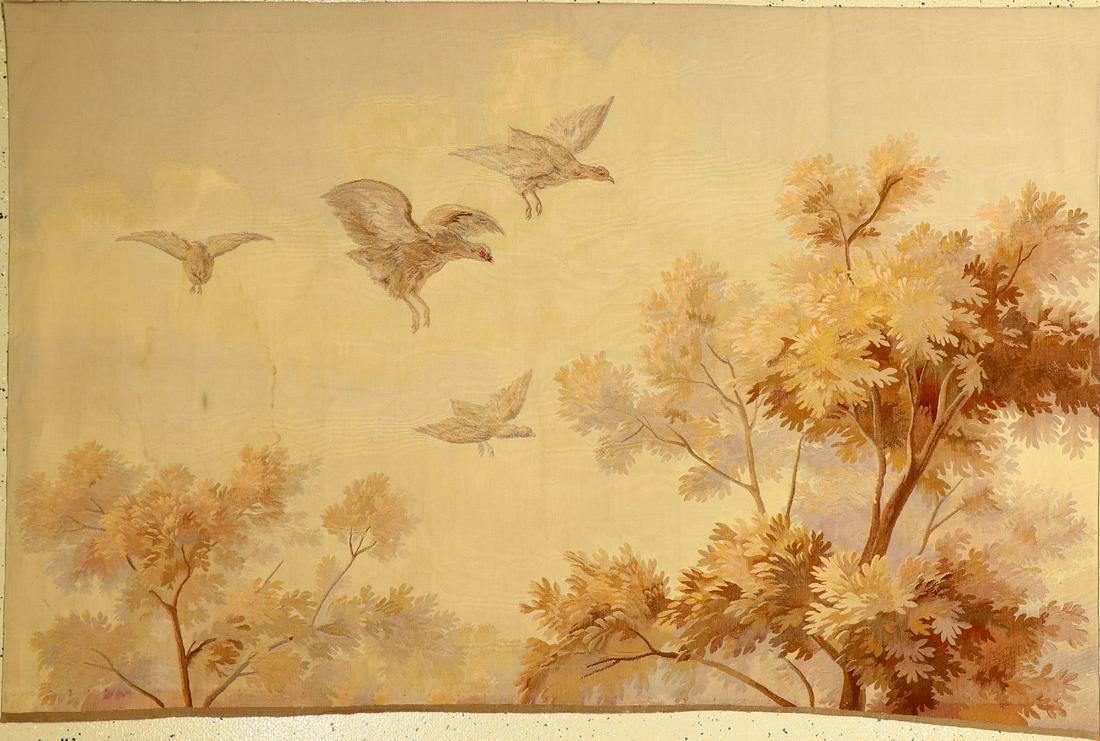 Very fine antique tapestry (fragment), France Aubosson (1 of 1)