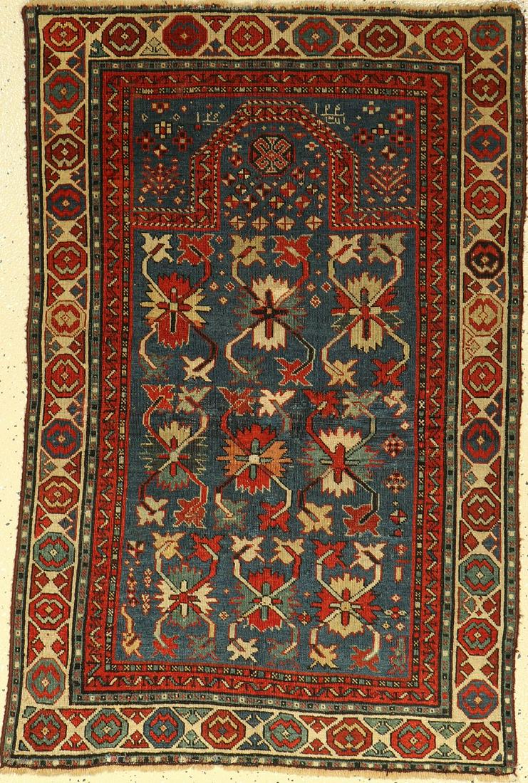 Rare Karabagh 'prayer rug' antique, Caucasus, 19th (1 of 1)