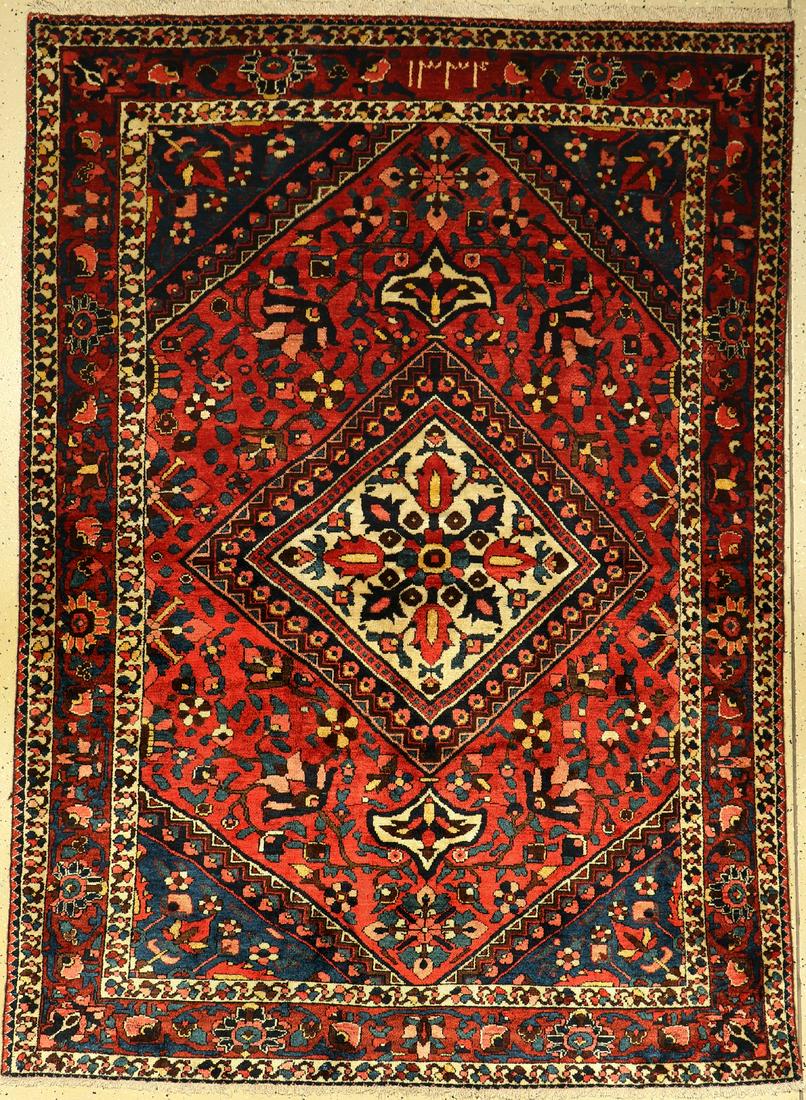 Bakhtiar rug old, Persia, approx. 60 years, wool on (1 of 1)