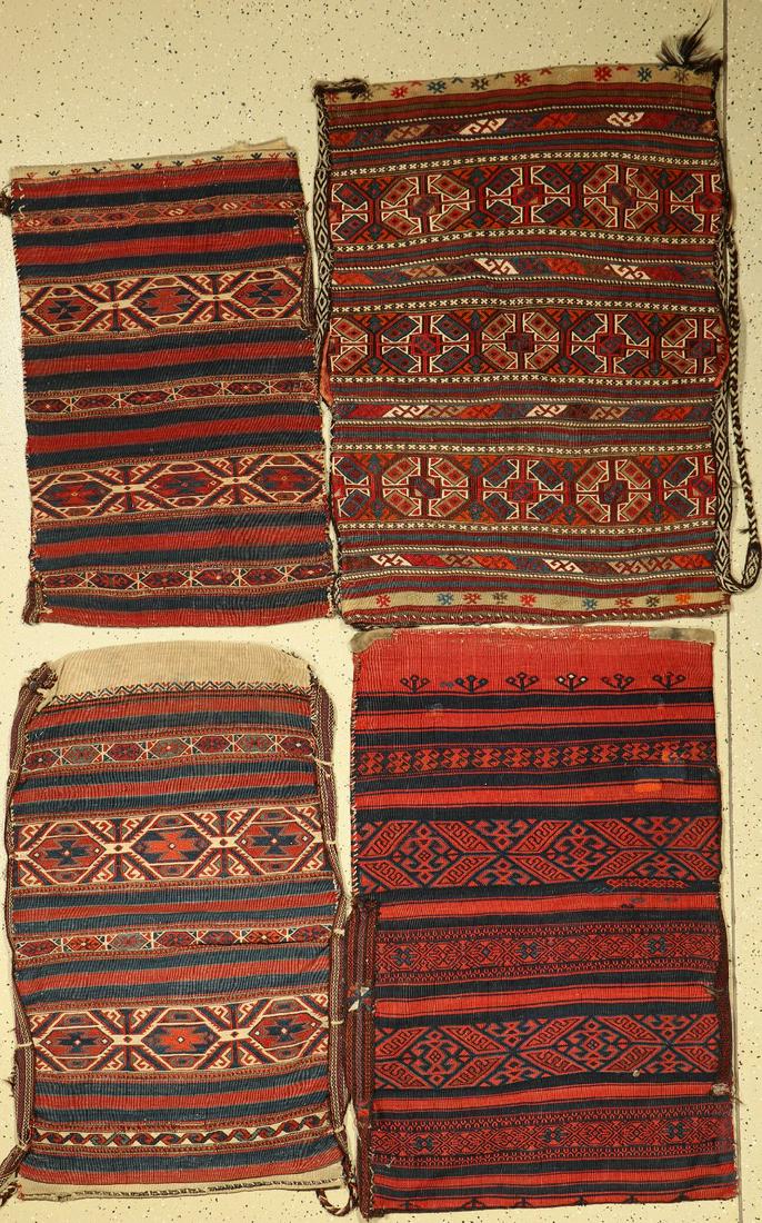 (4 Lots) Bergama bags, Turkey around 1920- 1940, wool (1 of 1)