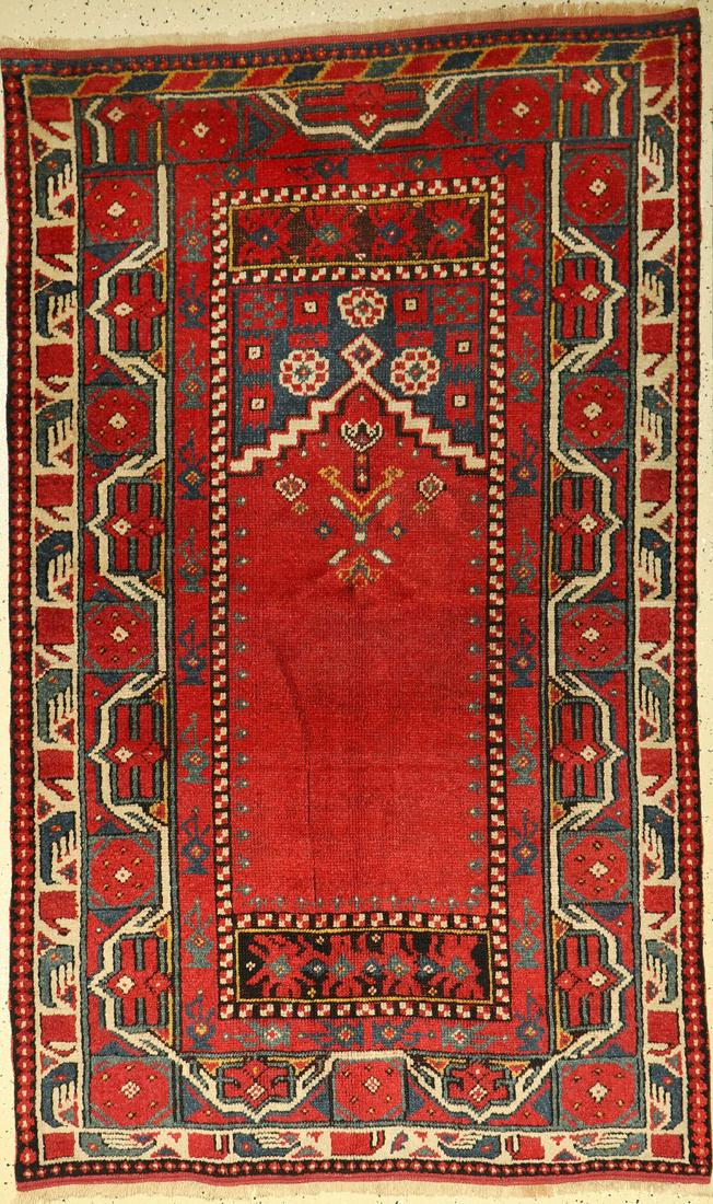 Anatolian prayer rug, old, Turkey, approx. 70 years, (1 of 1)