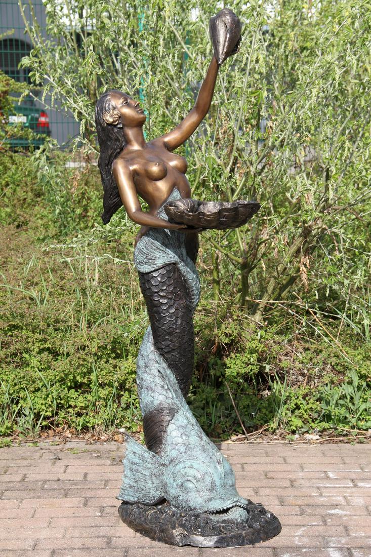 Mermaid on dolphin as a fountain figure (1 of 1)