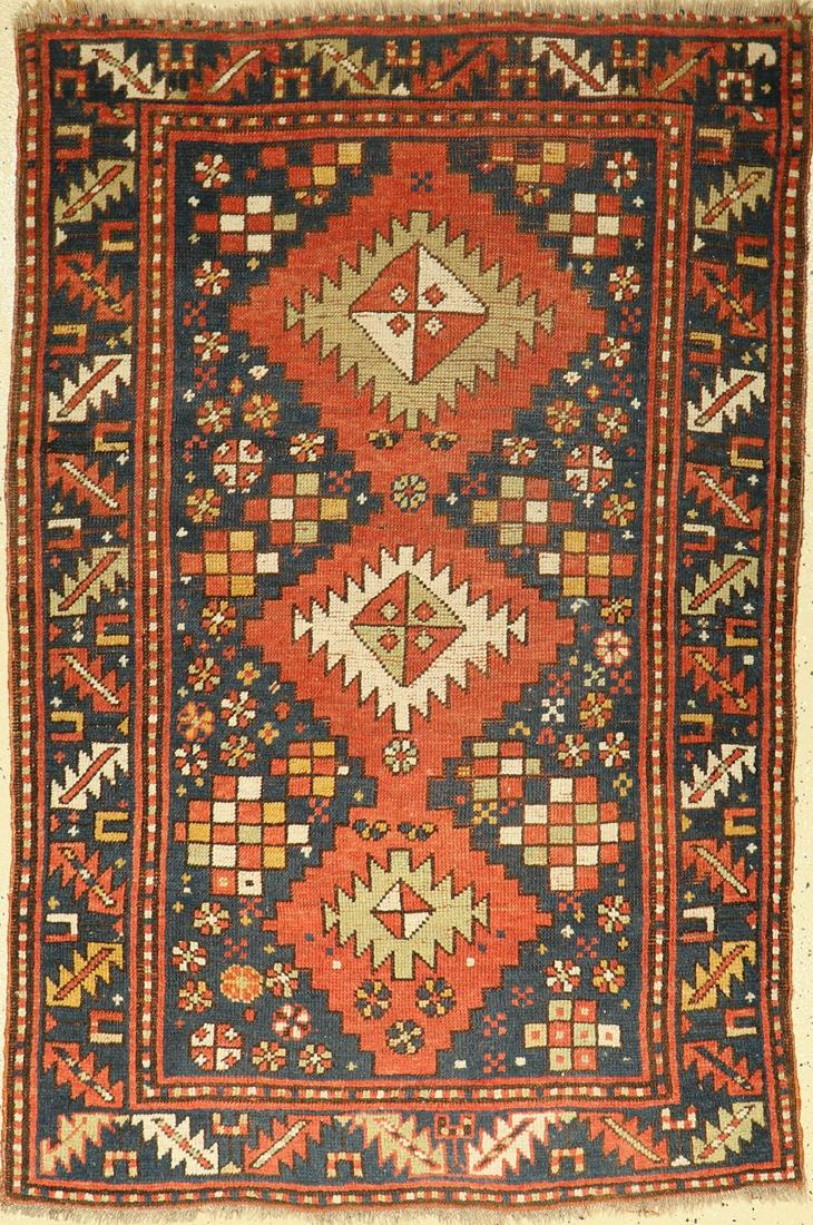 Antique Kazak, Caucasus, around 1900, wool on wool (1 of 1)
