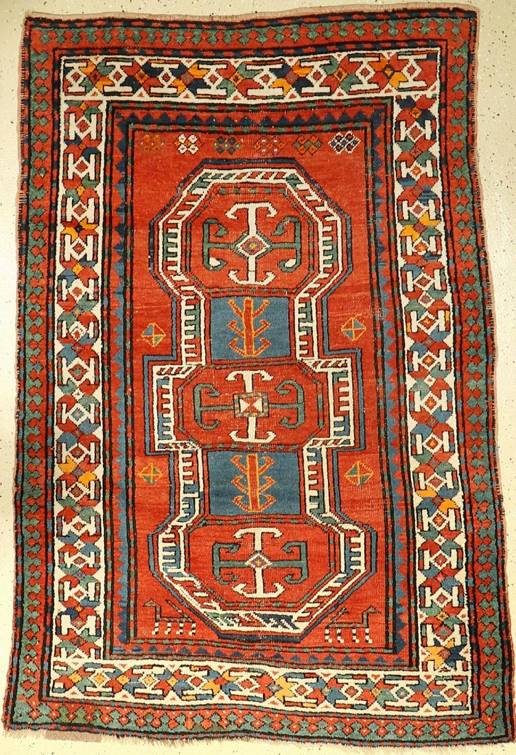 Antique Kazak, Caucasus, around 1900, wool on wool (1 of 1)
