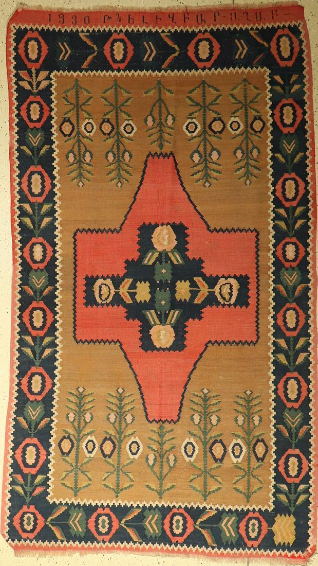 Karabagh kilim old, Caucasus, dated around 1930, wool (1 of 1)