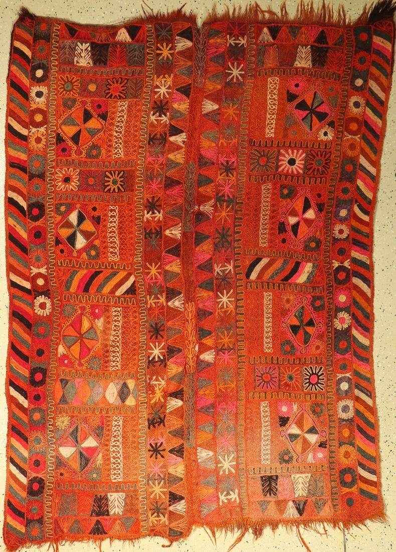 Wedding blanket Kurdish old, Turkey, around 1940, wool (1 of 1)