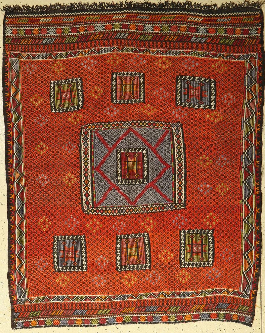 Anatolian Cicim old, Turkey, around 1940, woolon wool (1 of 1)