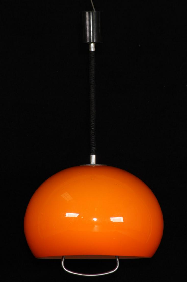 Pendant lamp, orange plastic, lamp base E27, without (1 of 1)
