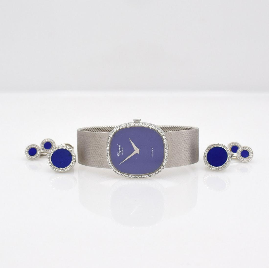 CHOPARD unusual 18k white gold wristwatch (1 of 8)