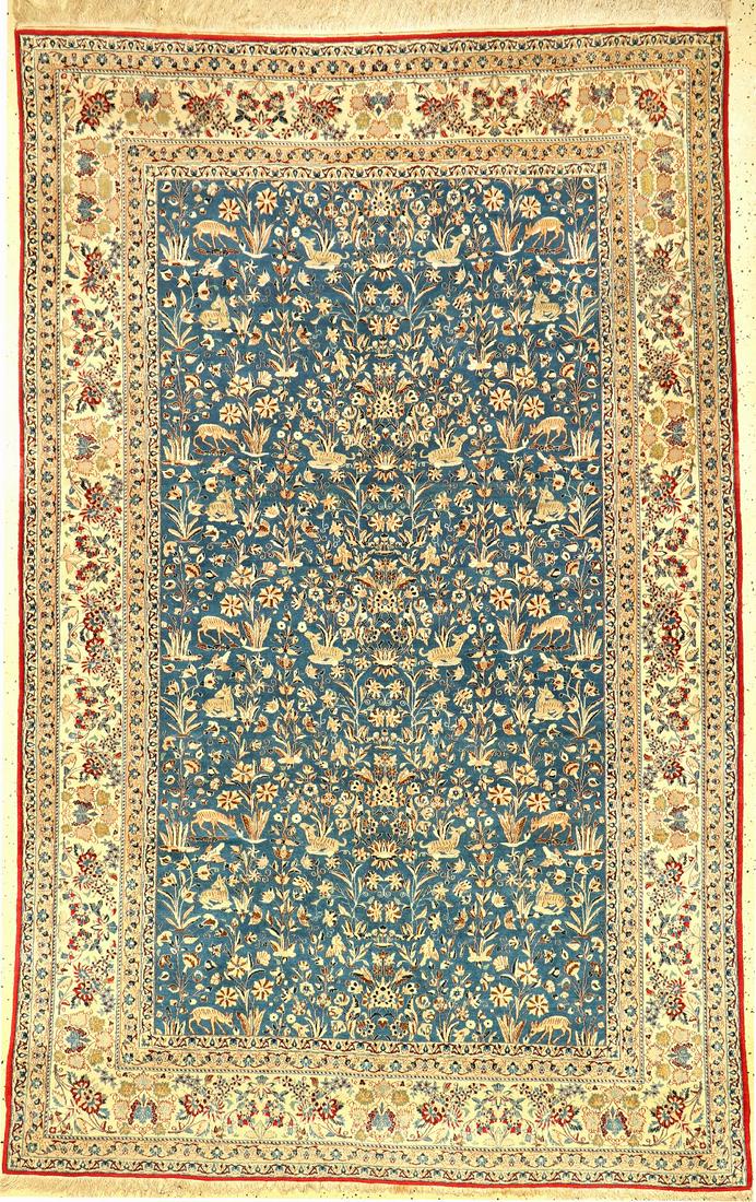 Fine Nain 'Tudeschk' (Part-Silk) Rug, (1 of 9)