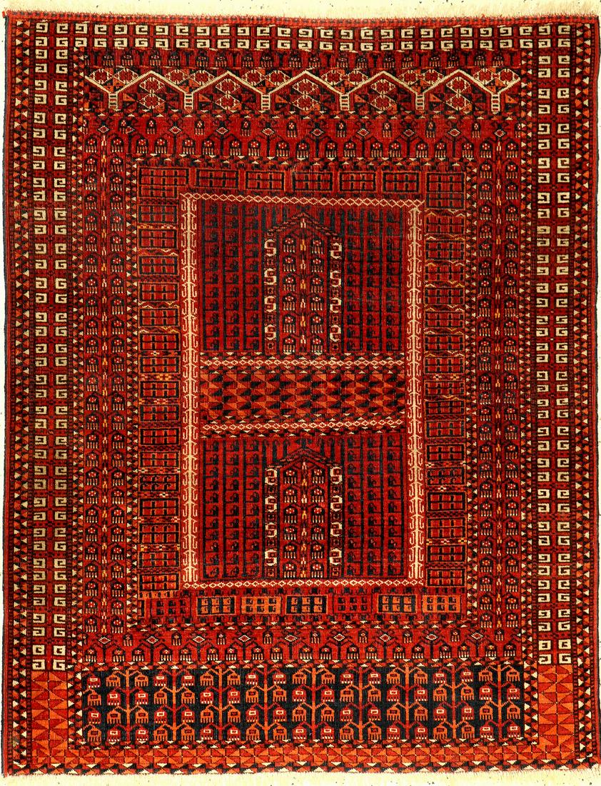 Rare Saryk 'Ensi' Rug, (1 of 9)