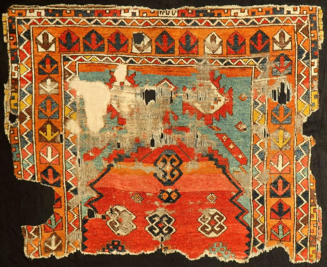 Rare Konya 'Prayer Rug' (Fragment), (1 of 7)