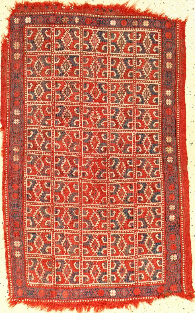 Fine 'Metal-Thread' Zili 'Yastik Flatweave', (1 of 9)