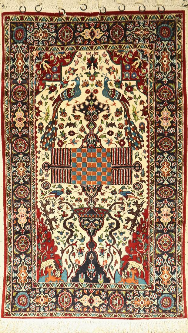 Lahor old, Pakistan, approx. 30 years, wool oncotton: Lahor old, Pakistan, approx. 30 years, wool oncotton, approx. 155 x 95 cm, condition: 2. No Reserve Auction: Antique, old and decorative collector rugs & carpets. Please ask for condition- reports and