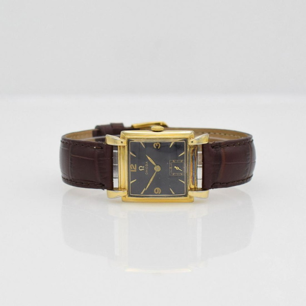Omega Rectangular Gold Filled Wristwatch